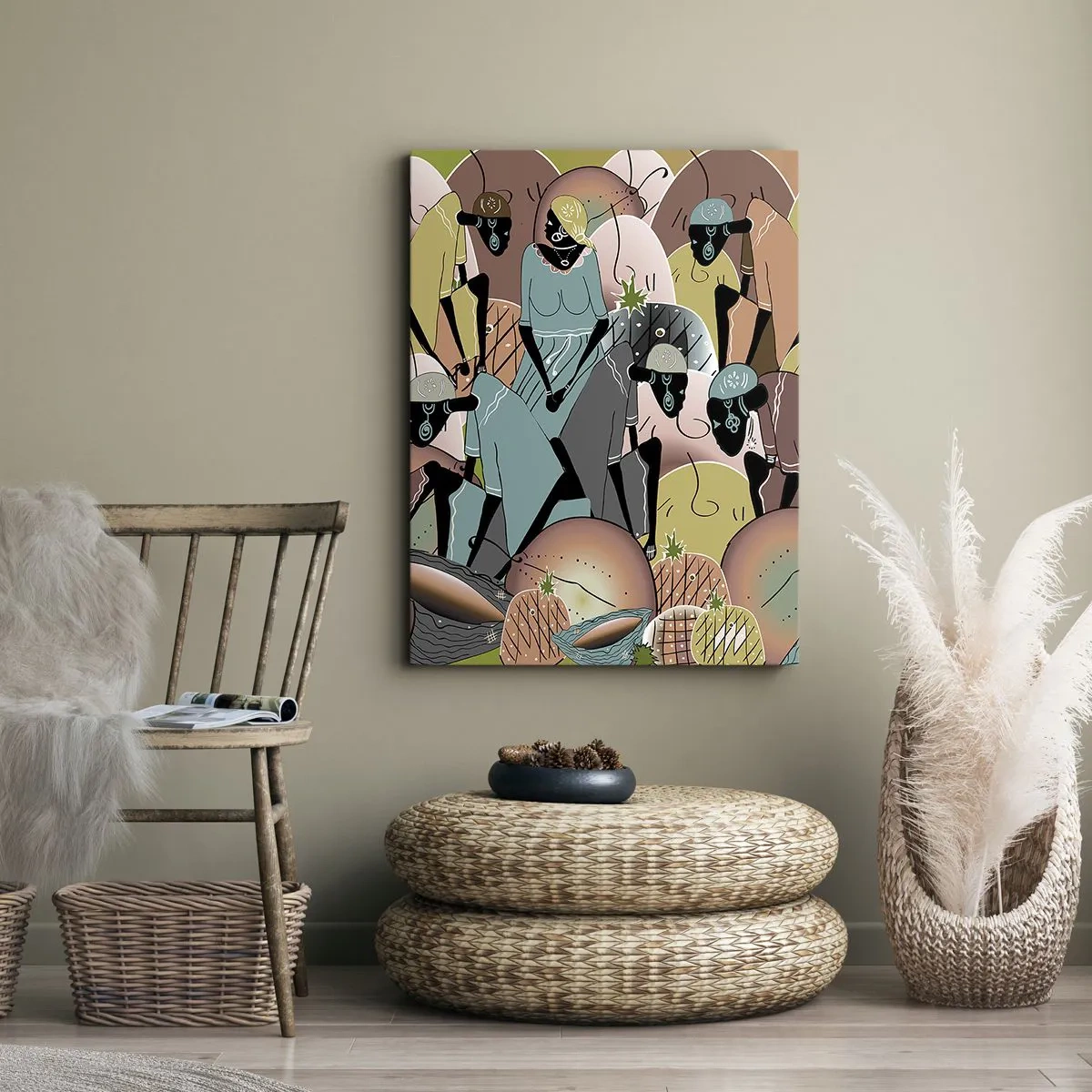 Vászonkép - Jön a nagy ünnep  - 45x80 cm