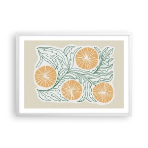 Poszter fekete keretben - Etnikus egy csipet absztrakcióval - 70x50 cm