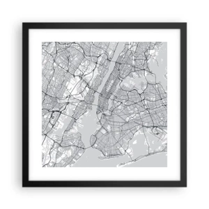 Poszter fehér keretben - Metropolisz anatómiája - 40x40 cm
