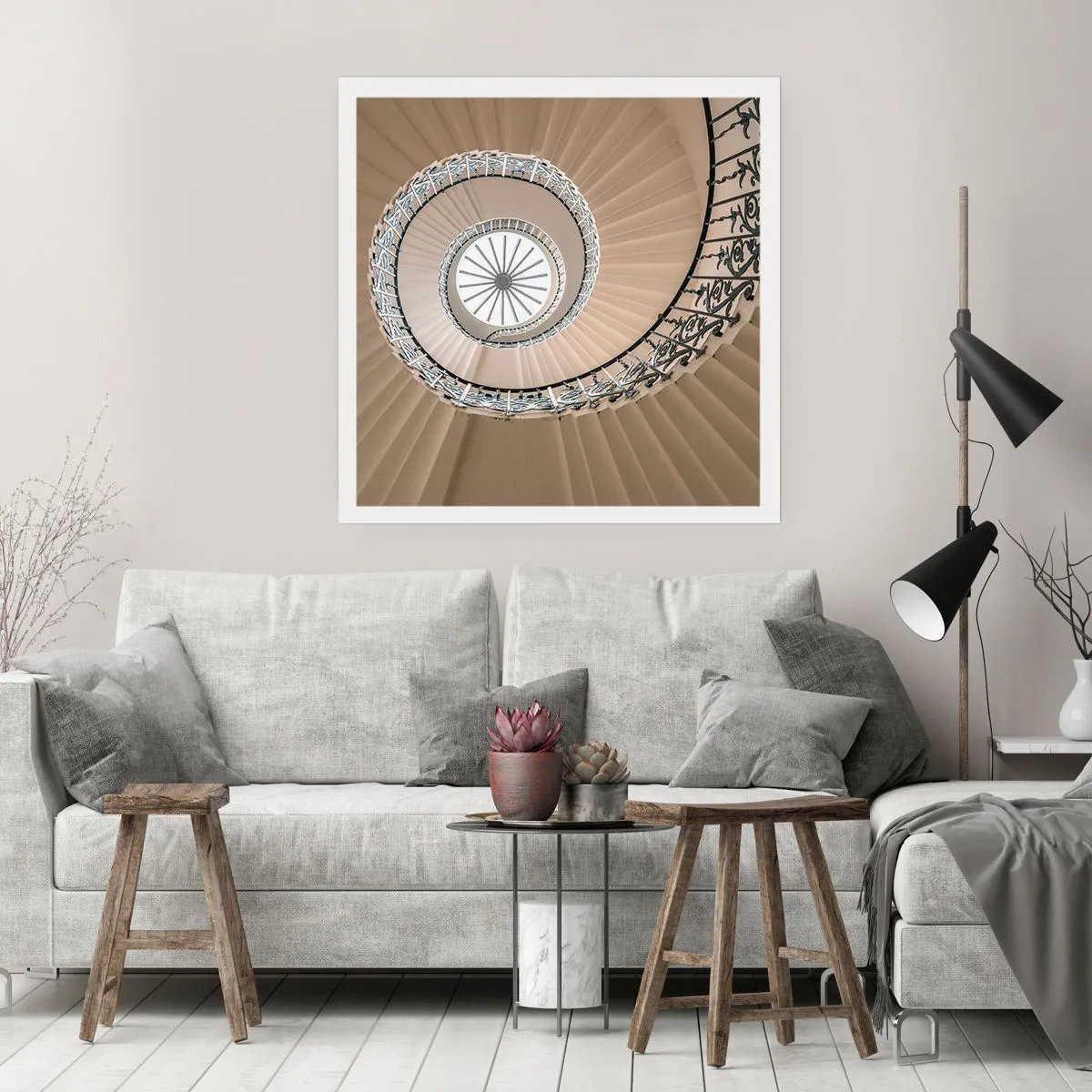 Poszter - Egy kagyló közepén - 60x60 cm