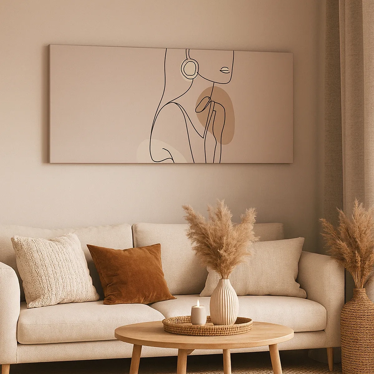 Vászonkép - Leány ikonja - 30x30 cm