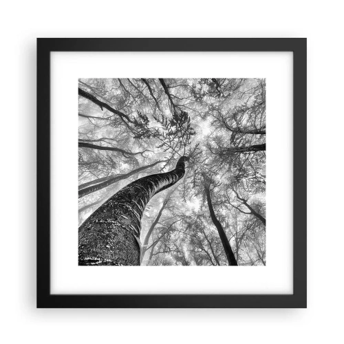 Poszter fehér keretben - Verseny a fény felé - 30x30 cm