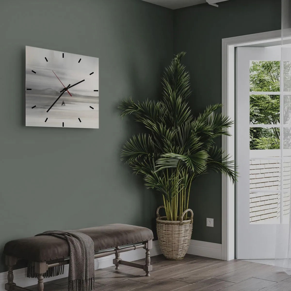 Falióra, Óra - Gondolkodó távolság - 40x40 cm