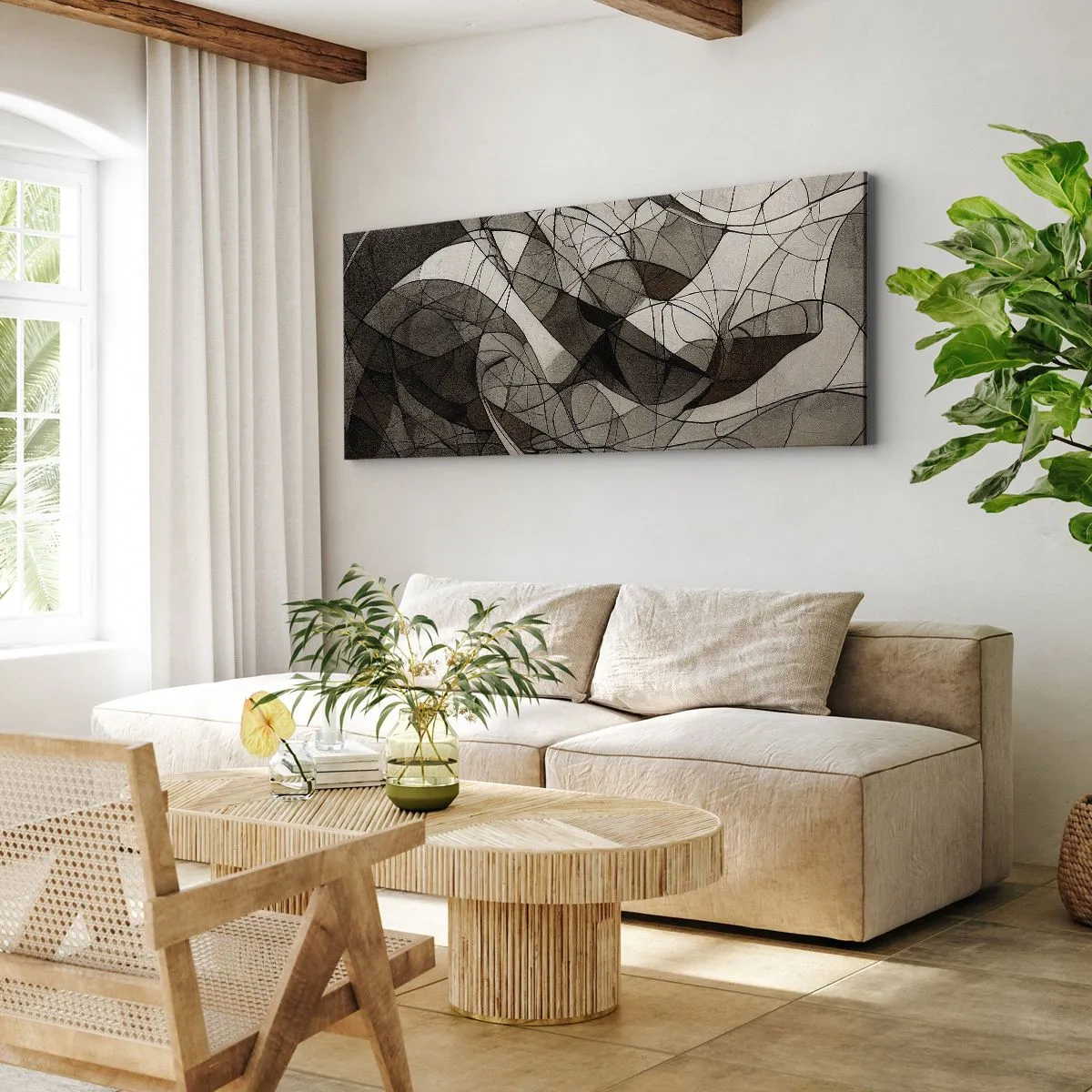 Vászonkép - A föld színeinek keringése - 100x40 cm