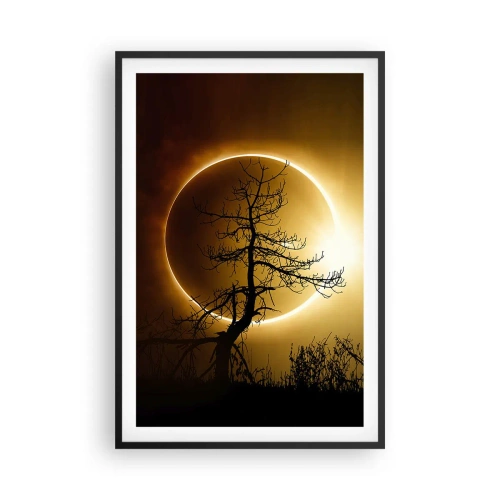 Poszter fehér keretben - Teljes napfogyatkozás - 61x91 cm