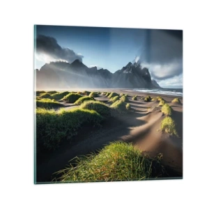 Üveg kép - Az elemek harmóniája - 30x30 cm