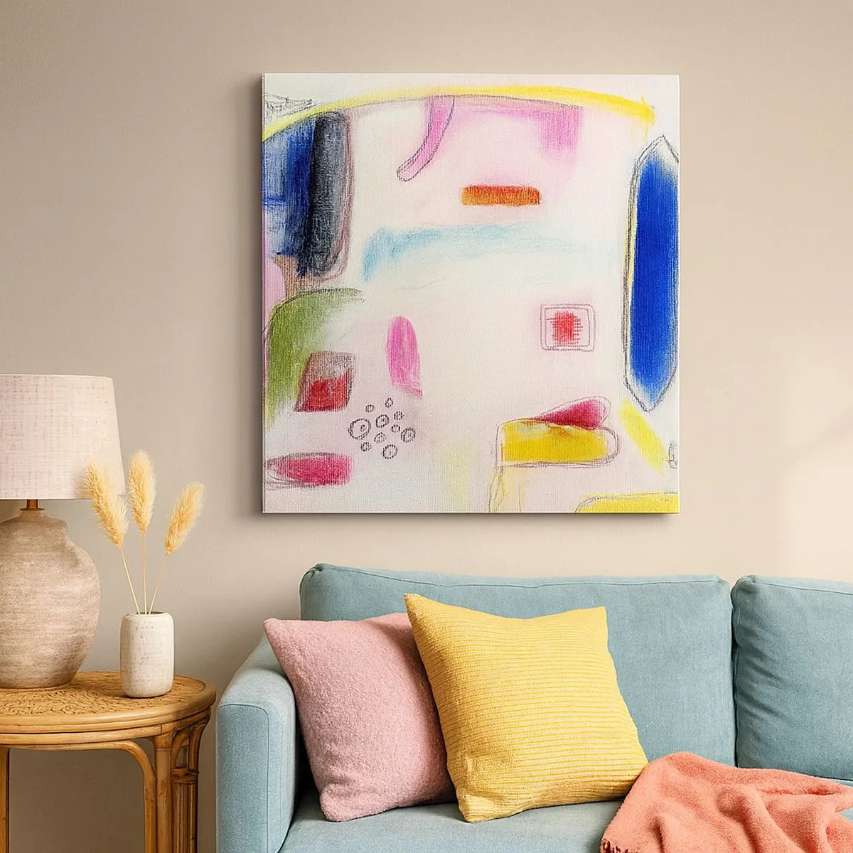 Vászonkép - Inkább domború, mint homorú, vagy lapos - 30x30 cm