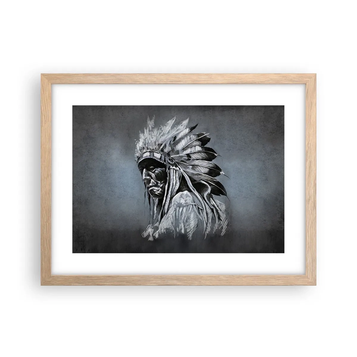 Poszter világos tölgy keretben - Vissza a gyökerekhez - 40x30 cm