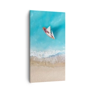 Vászonkép - A kék és az arany határán - 55x100 cm