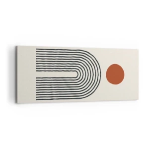 Vászonkép - Formák és színek vonzalma - 100x40 cm