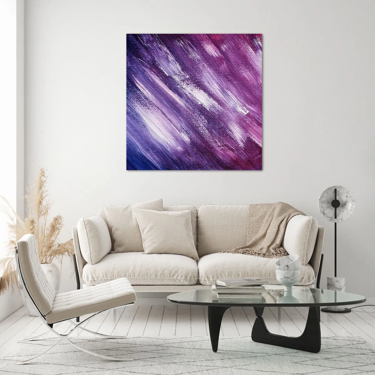 Üveg kép - Amikor napsütéses szél fúj - 70x70 cm