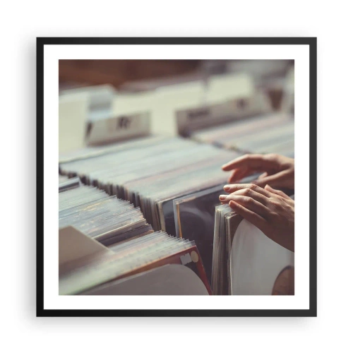 Poszter fehér keretben - Érzelmeket keresése - 60x60 cm