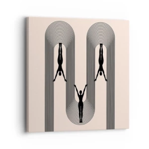 Vászonkép - Fejjel lefelé - 30x30 cm