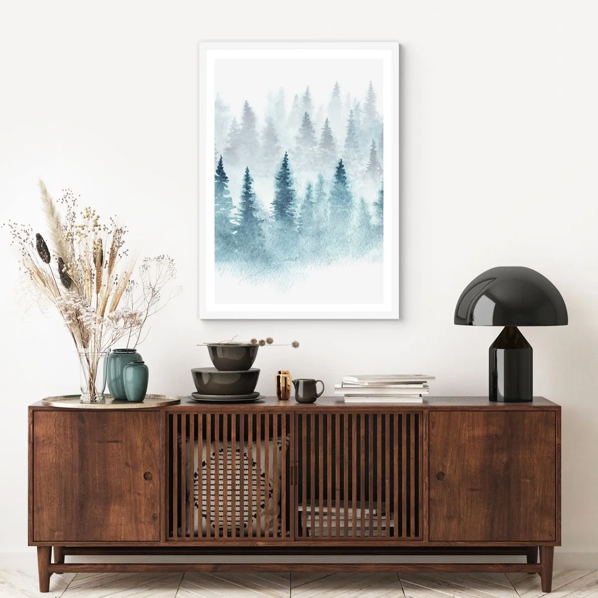 Poszter fekete keretben - Ködbe burkolózva - 70x100 cm