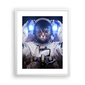 Poszter fekete keretben - Houston, baj van - 40x50 cm