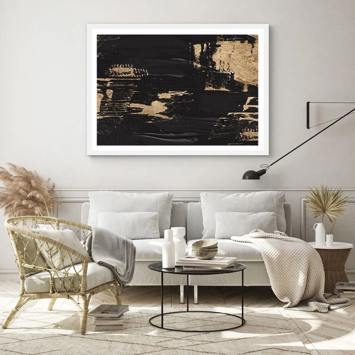 Poszter fekete keretben - Az érintés nyoma - 91x61 cm