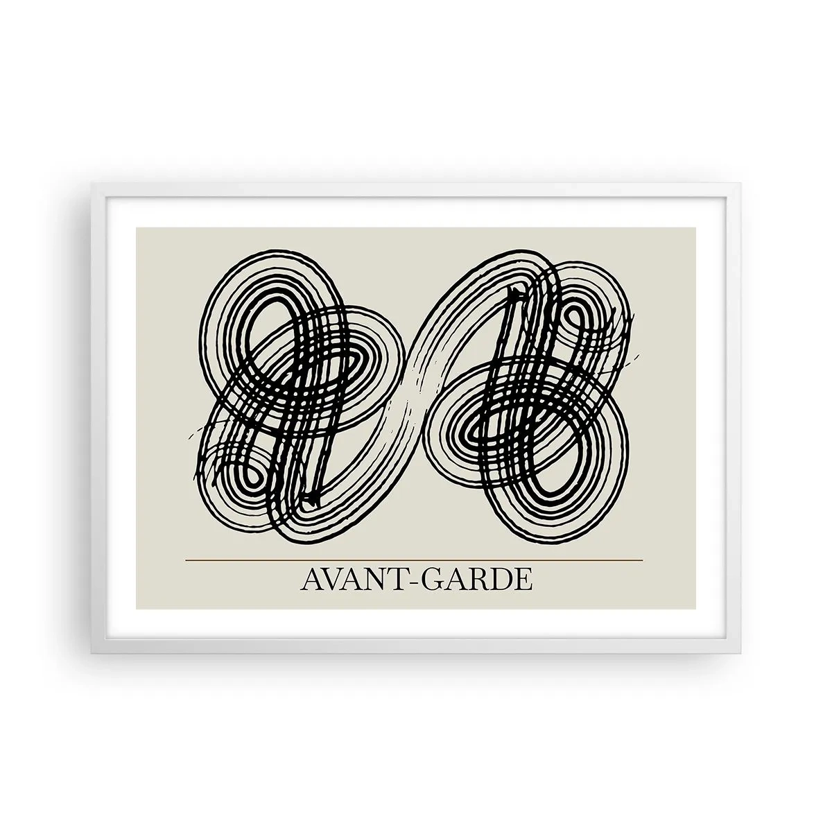 Poszter fekete keretben - Spontán jött ki - 70x50 cm