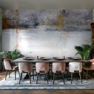 Öntapadós Fotótapéta Deluxe Sticker - A légfüggöny mögött  - Absztrakció, Darab, Festmény - 450x315 cm