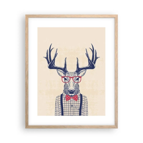 Poszter világos tölgy keretben - Mókás extravagancia - 40x50 cm