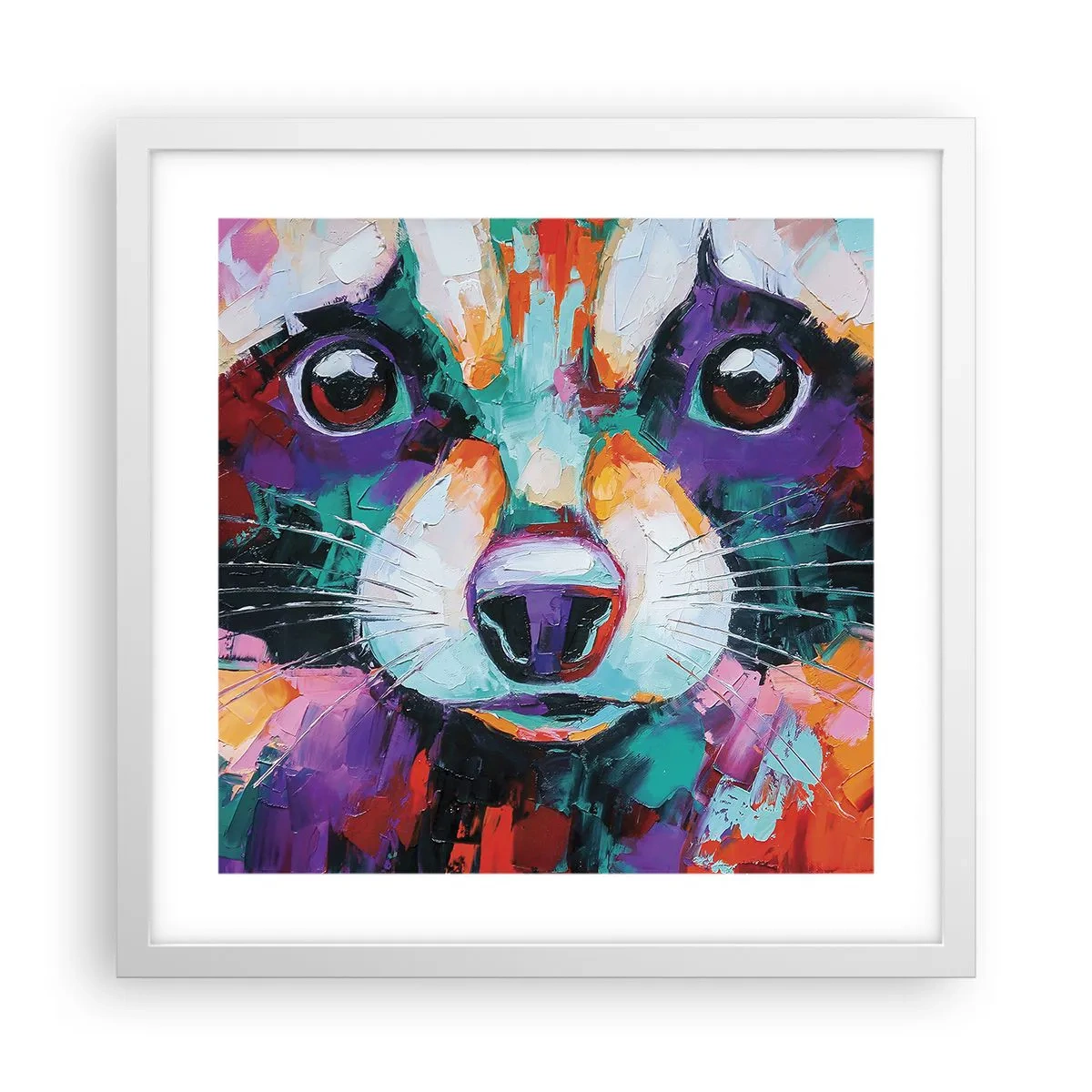 Poszter fekete keretben - Csak jó érzelmek - 40x40 cm