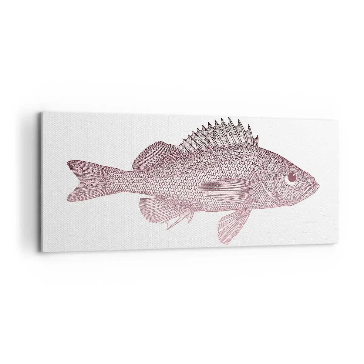 Vászonkép - Nagyszemű hal - 100x40 cm