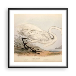 Poszter fehér keretben - Hölgy a nádasban - 50x50 cm