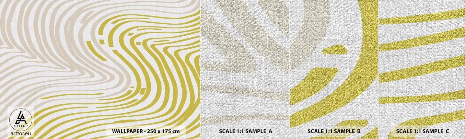 Fotótapéta Minta Premium Canvas - Kompozíció szelíd kanyarral - Minimalizmus, Darab, Fényes - 100x30 cm