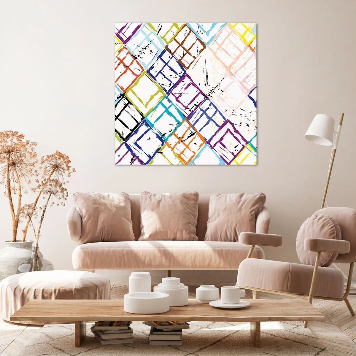 Vászonkép - Bérelhető cellák - 70x70 cm