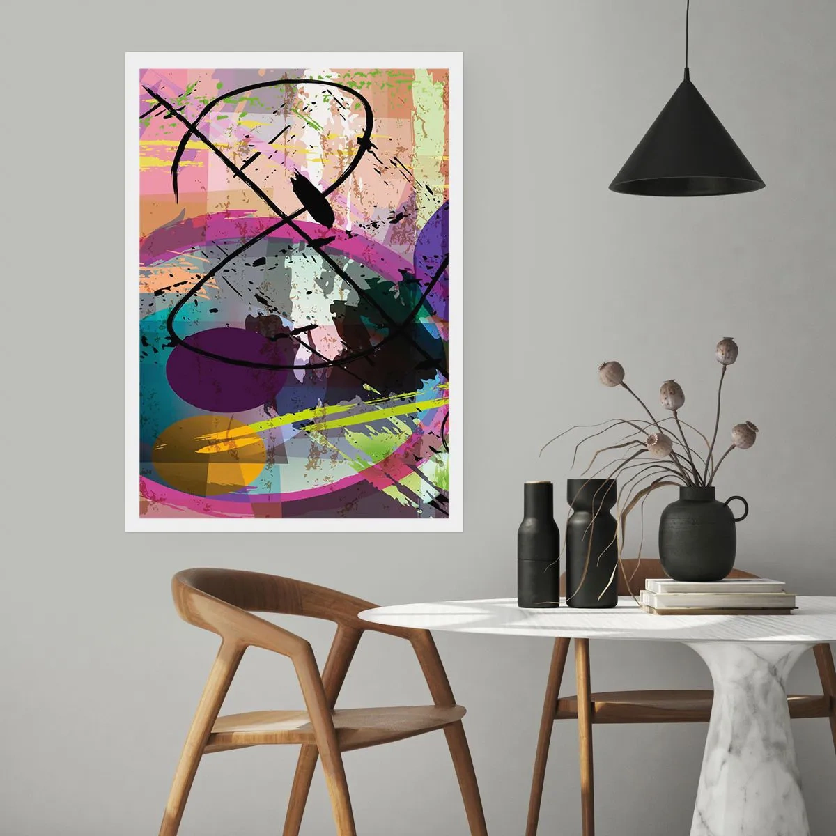 Poszter - Mehet egyenesen előre vagy körbe - 61x91 cm