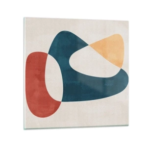 Üveg kép - Befolyások és metamorfózisok - 70x70 cm