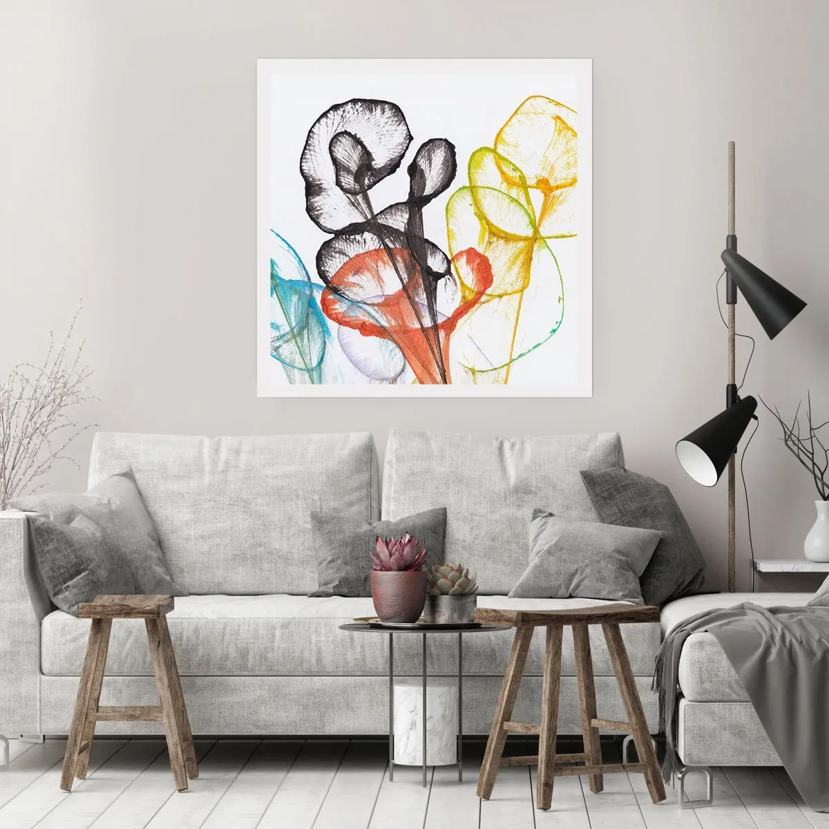 Poszter - Virágok lélekkel - 50x50 cm