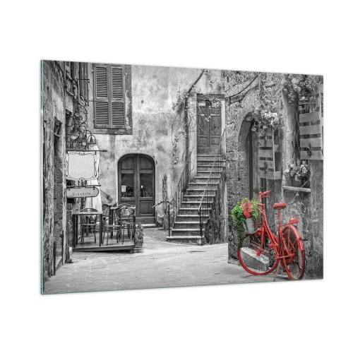 Üveg kép - Toszkán sikátor - 100x70 cm