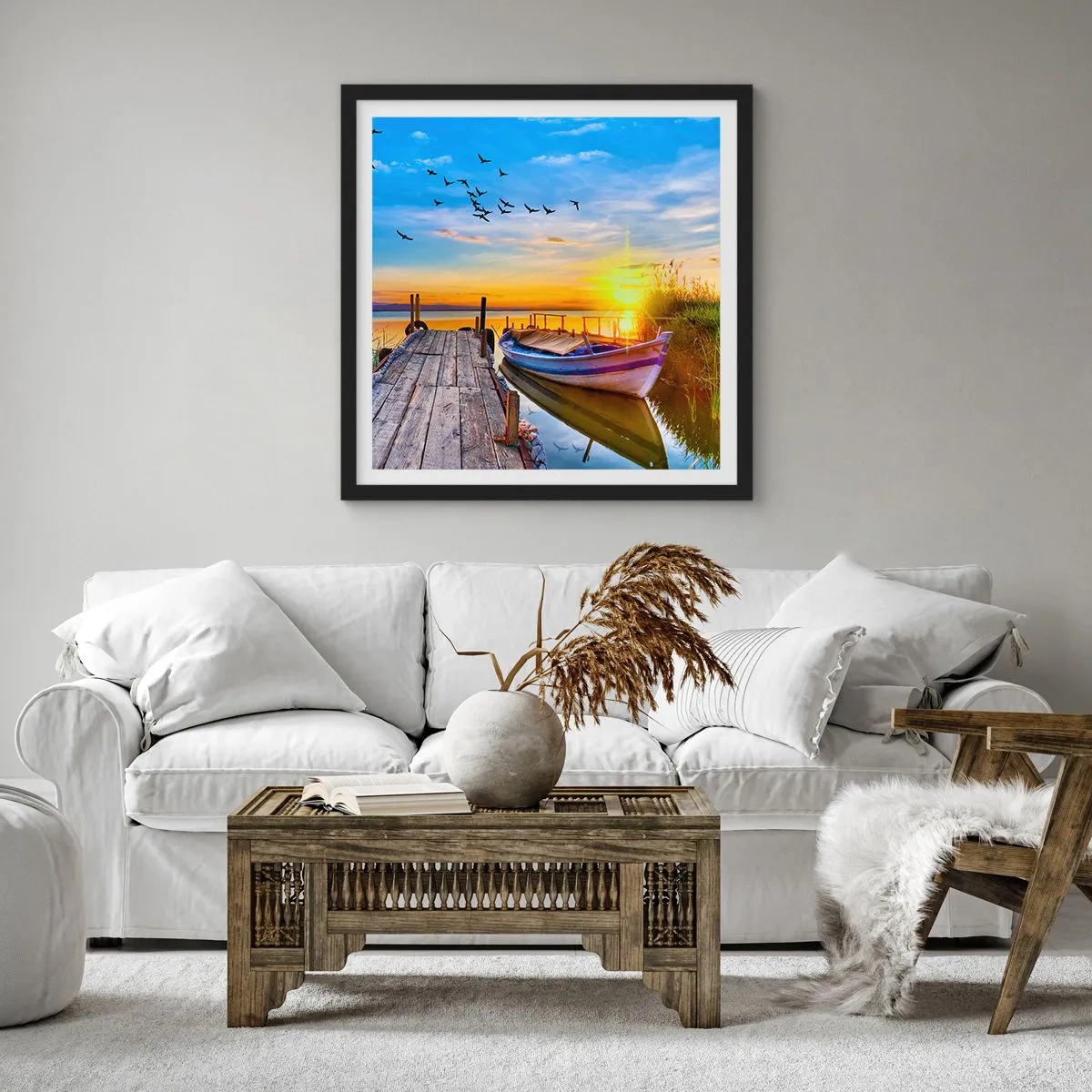 Poszter fehér keretben - Viszlát holnapig - 50x50 cm