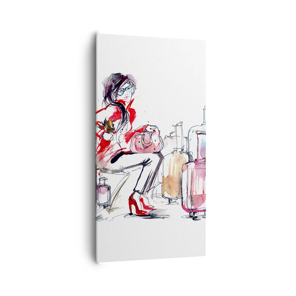 Vászonkép - Üljünk le az utazás előtt - 65x120 cm