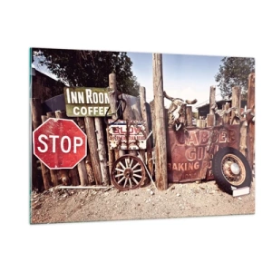 Üveg kép - És megállt az idő - 120x80 cm