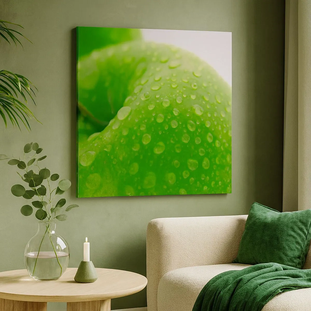 Vászonkép - Zöld hűvös frissesség - 30x30 cm