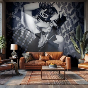 Fotótapéta Premium Canvas - Dekorációk, díszek, minták... - Nő, Velencei maszk, Modell - 350x256 cm