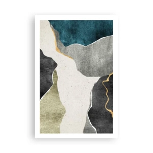 Poszter - Mozaik kompozíció aranyszállal - 61x91 cm