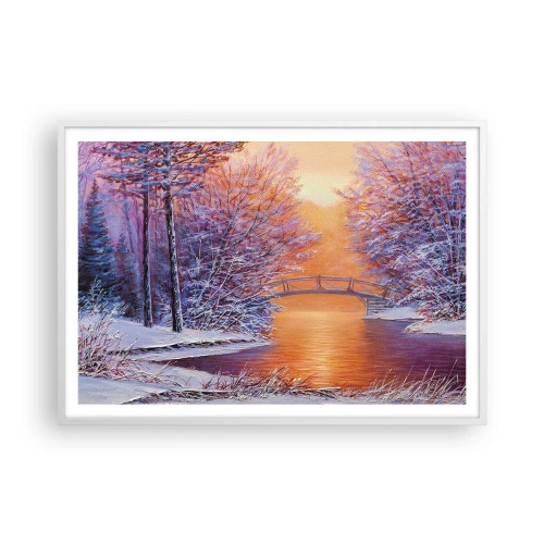 Poszter fekete keretben - Találkozzunk itt - 100x70 cm