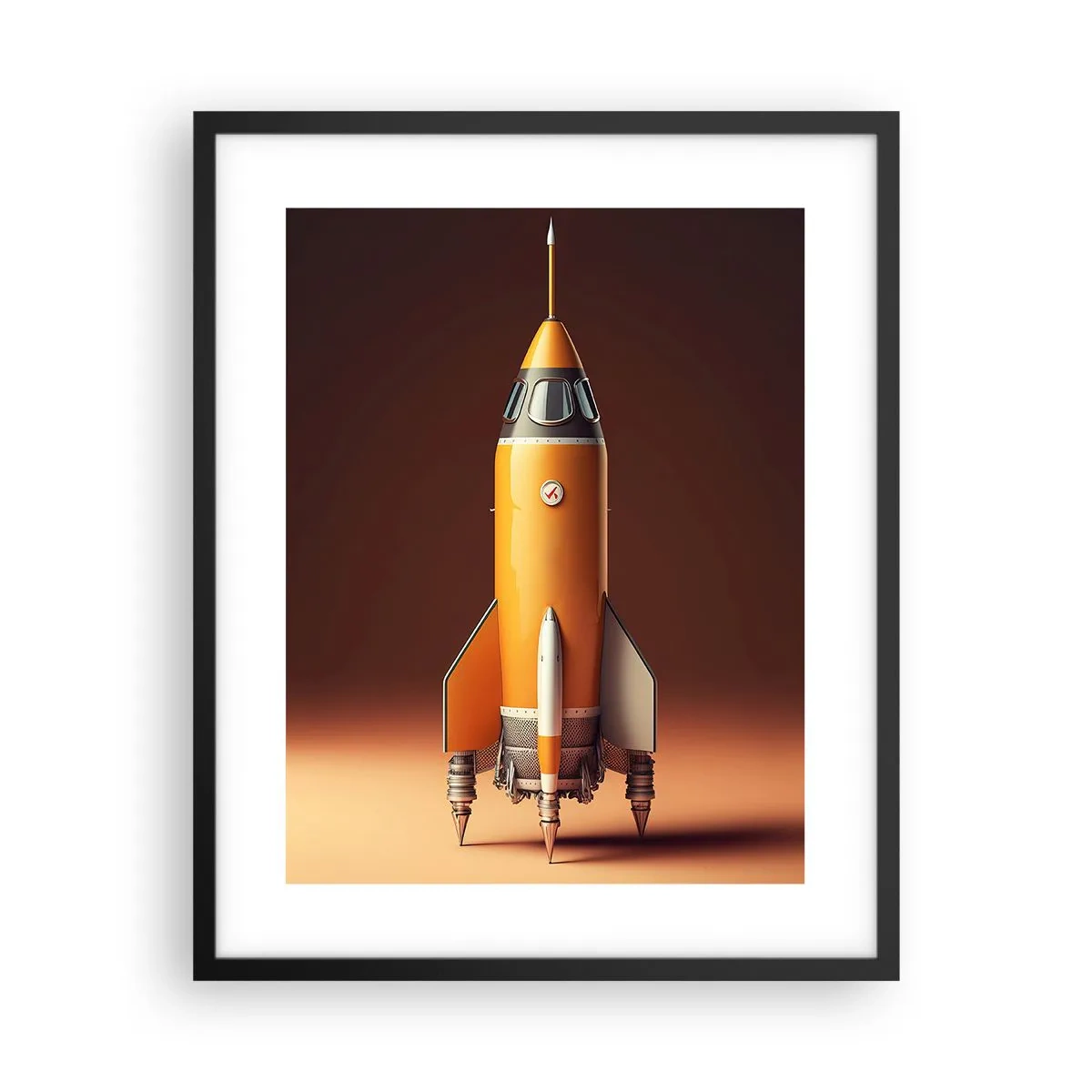 Poszter fehér keretben - Egy álommal kezdődik - 40x50 cm