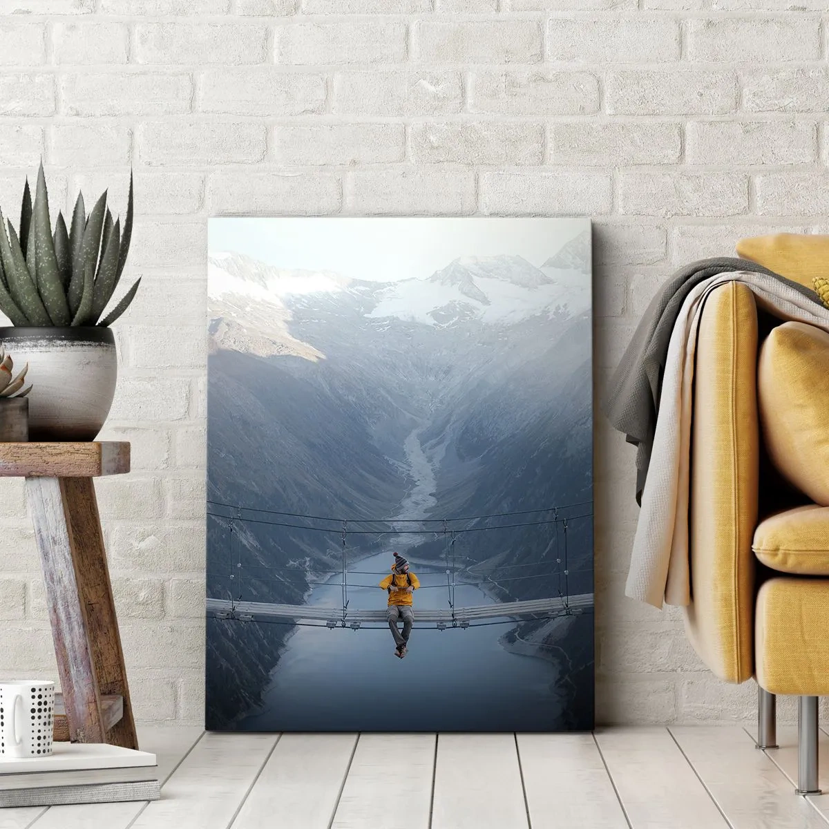 Vászonkép - Elragadtatott a felfüggesztésben - 70x100 cm