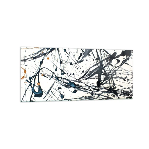 Üveg kép - Expresszionista absztrakció - 120x50 cm