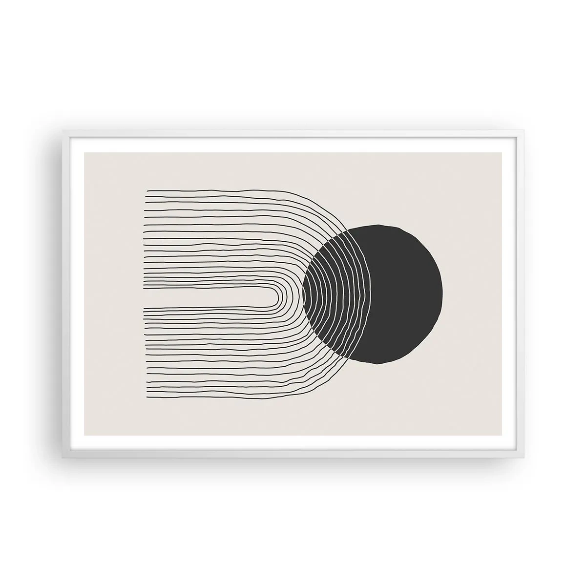 Poszter fekete keretben - Remegés és biztosság - 100x70 cm