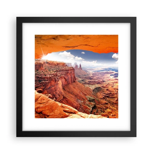 Poszter fehér keretben - Maga a természet faragta - 30x30 cm