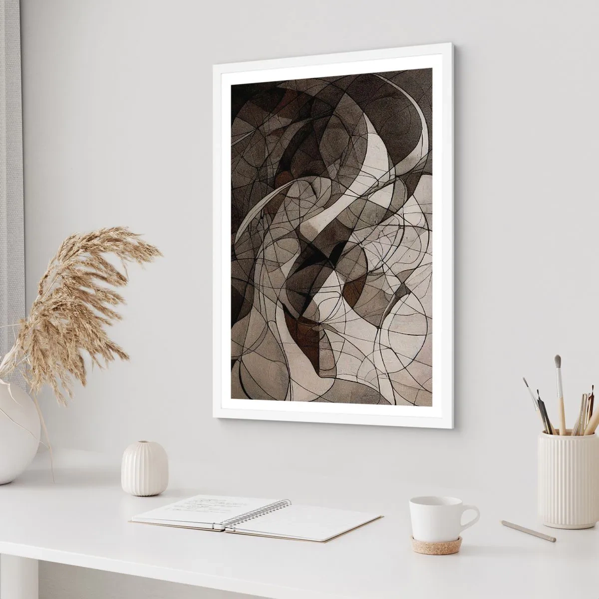 Poszter fekete keretben - A föld színeinek keringése - 61x91 cm