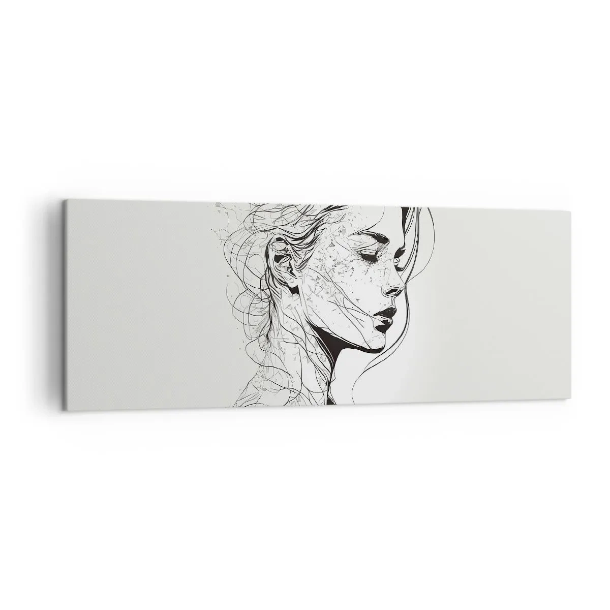 Vászonkép - Portré álmodozásban - 140x50 cm