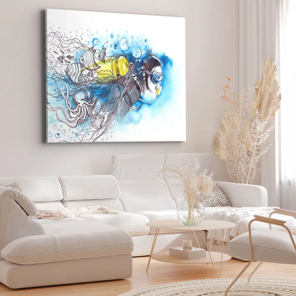 Vászonkép - Nagy kék - 100x70 cm