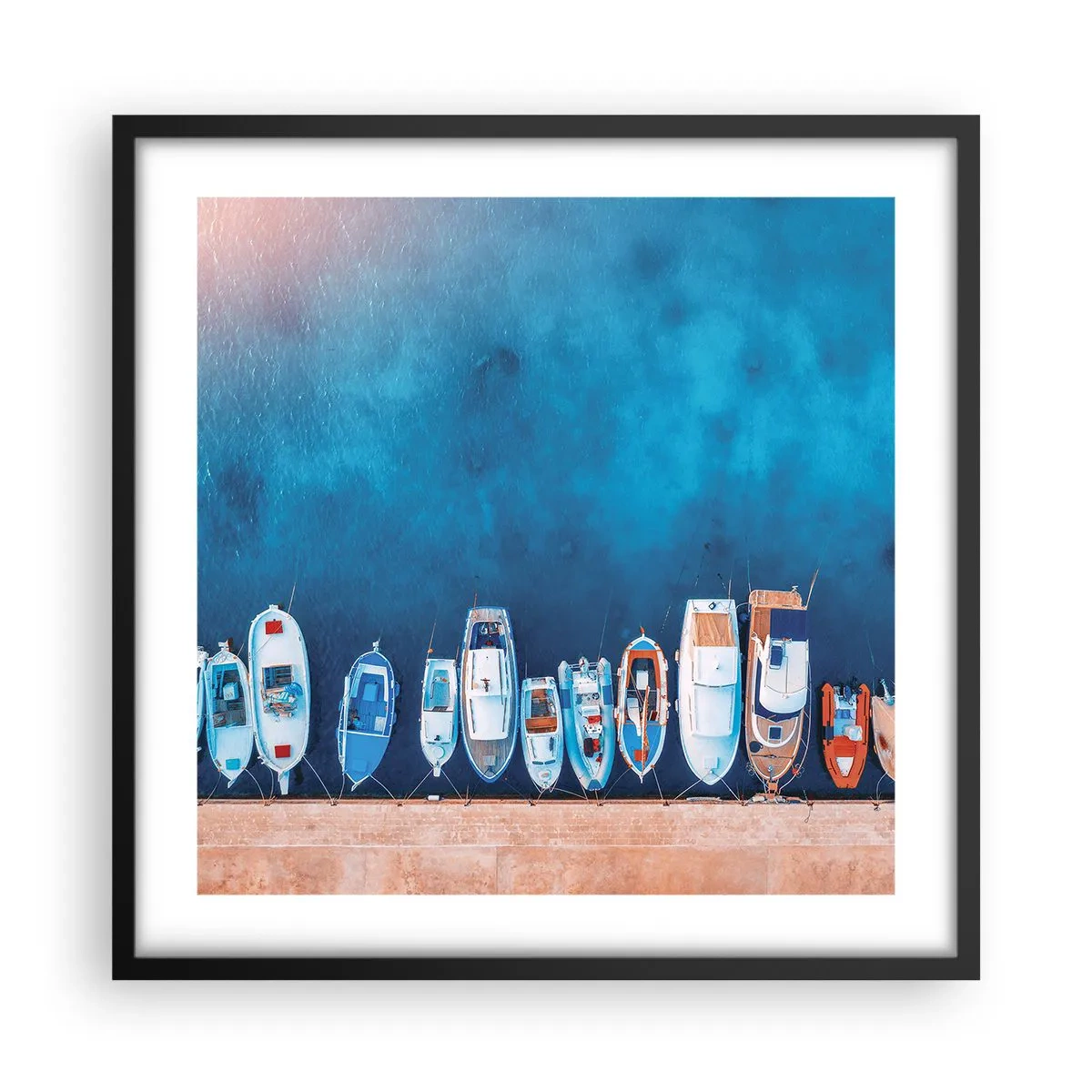 Poszter fehér keretben - Egy sorban - 50x50 cm