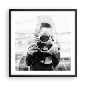 Poszter fehér keretben - Alkotó meg ez eszköze - 50x50 cm