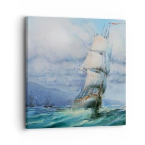 Vászonkép - Segítő szeleket kívánunk - 30x30 cm